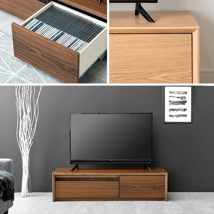 楽天市場】テレビ台 120cm 完成品 天然木 テレビボード TV台
