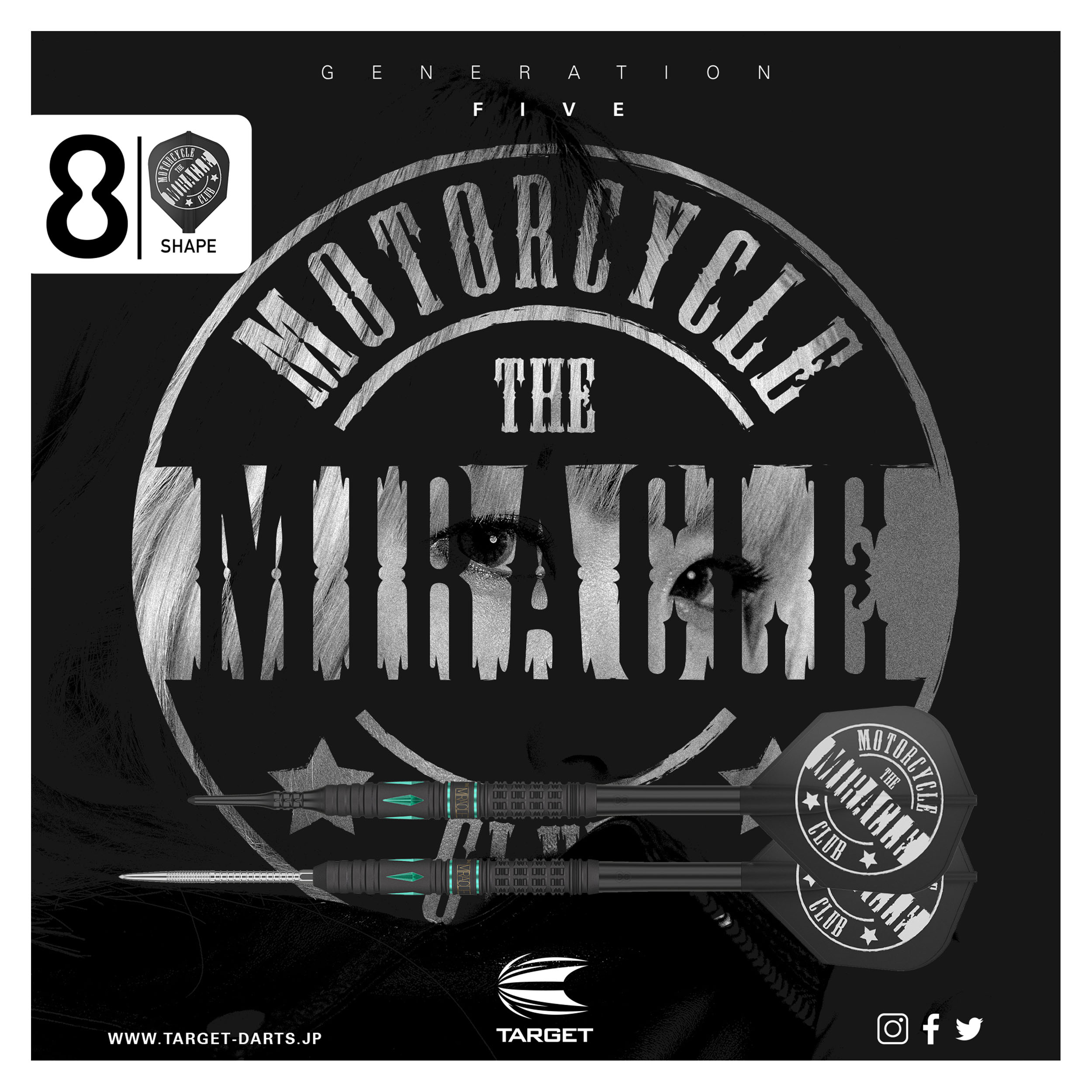 楽天市場】TARGET THE MIRACLE G5 95% 23.2G SWISS POINT STEEL TIP