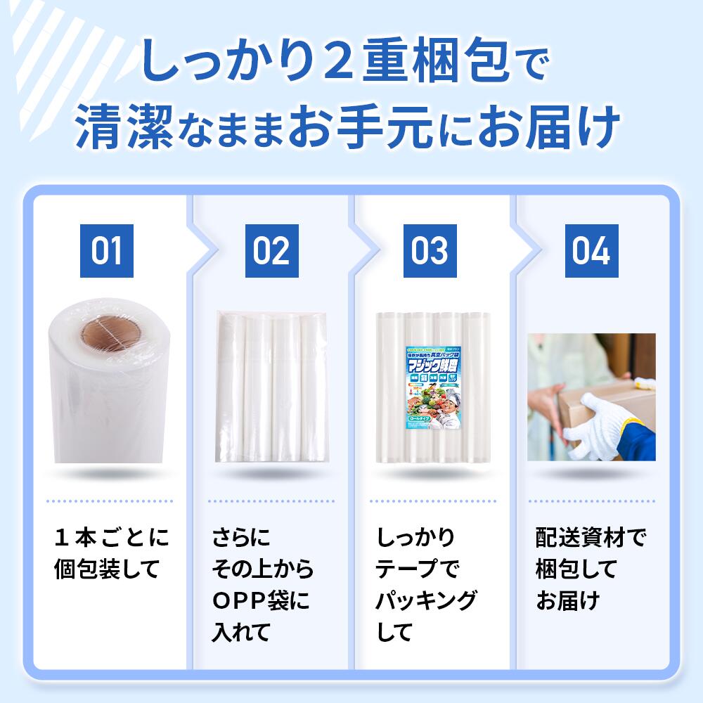 楽天市場】【楽天1位獲得!!】真空パック ロール 袋 25x600cm 4~8本