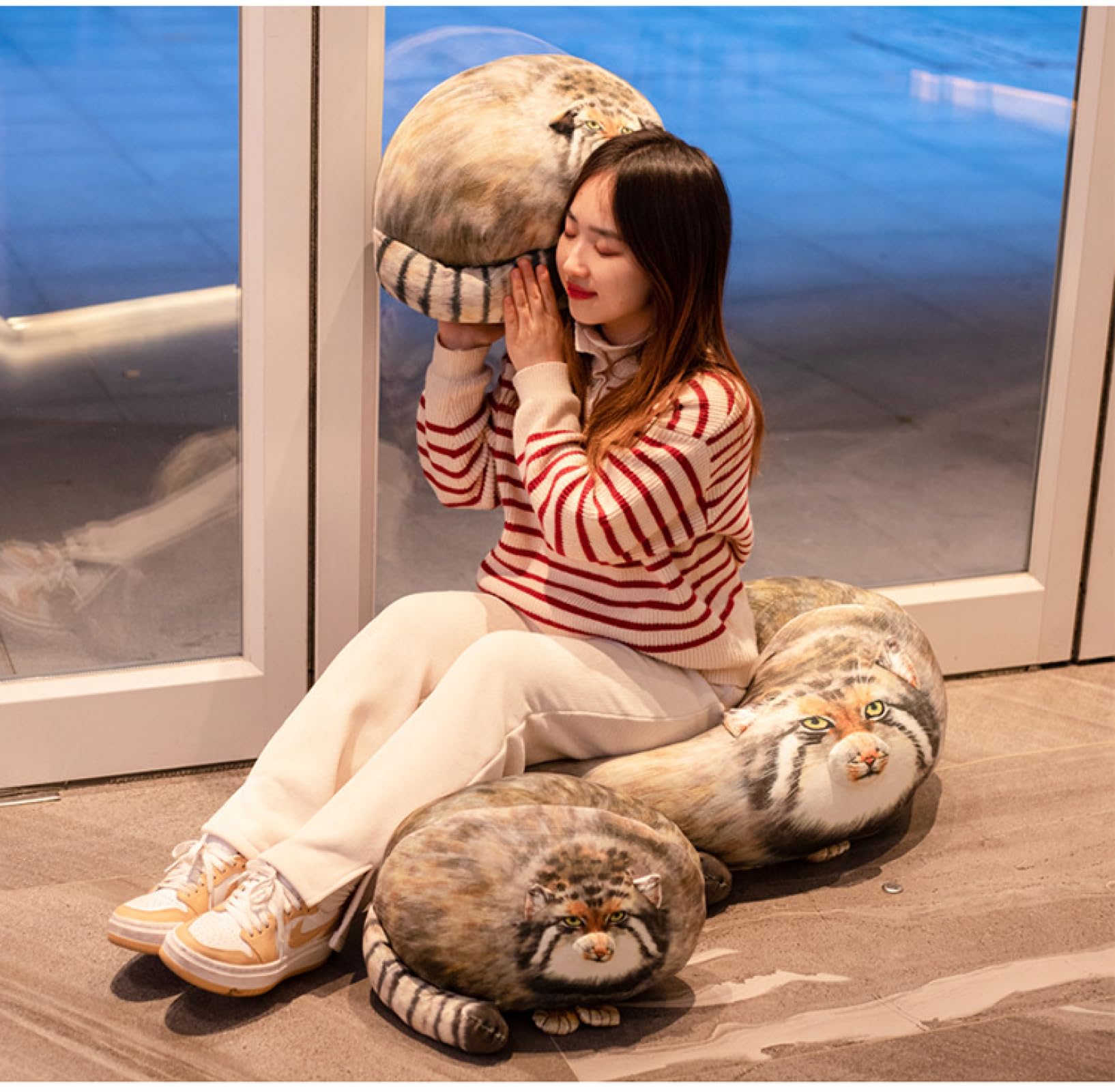 楽天市場】マヌルネコ ぬいぐるみ 抱き枕 ぬいぐるみ 柔らかく