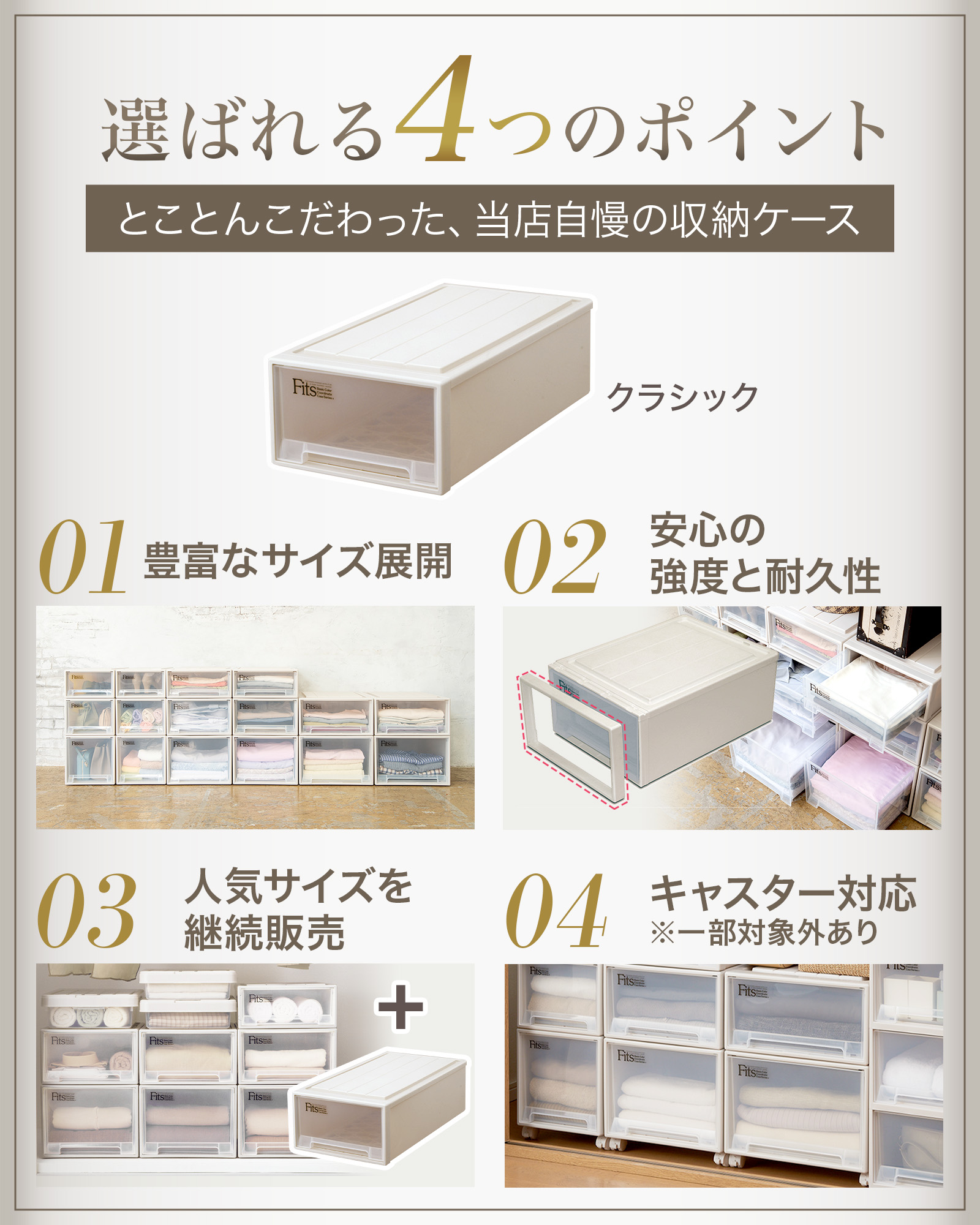 楽天市場】【公式店限定】フィッツケース ディープL クラシック