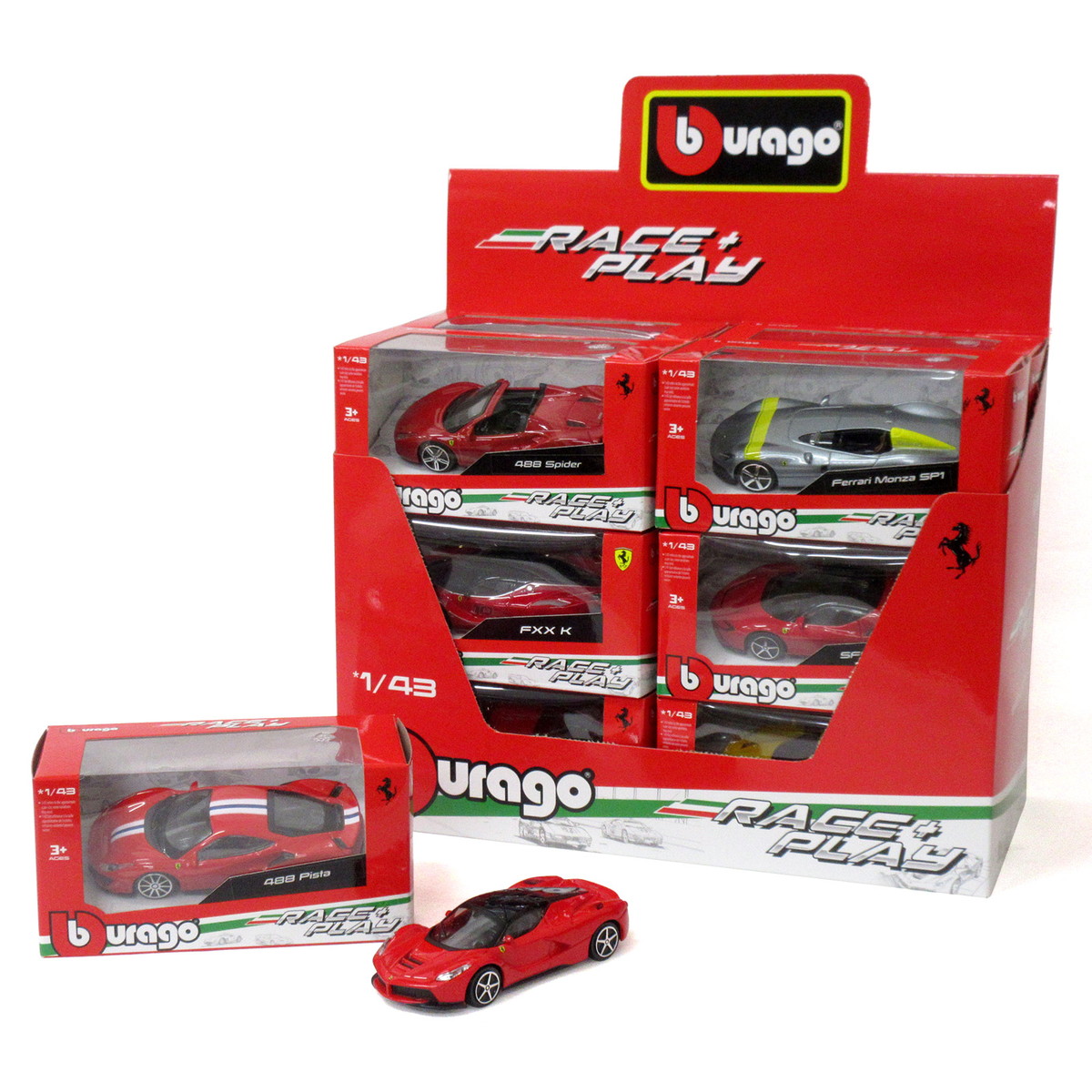 楽天市場】Bburago 1/43 フェラーリ 12種セット ブラーゴ レースアンド