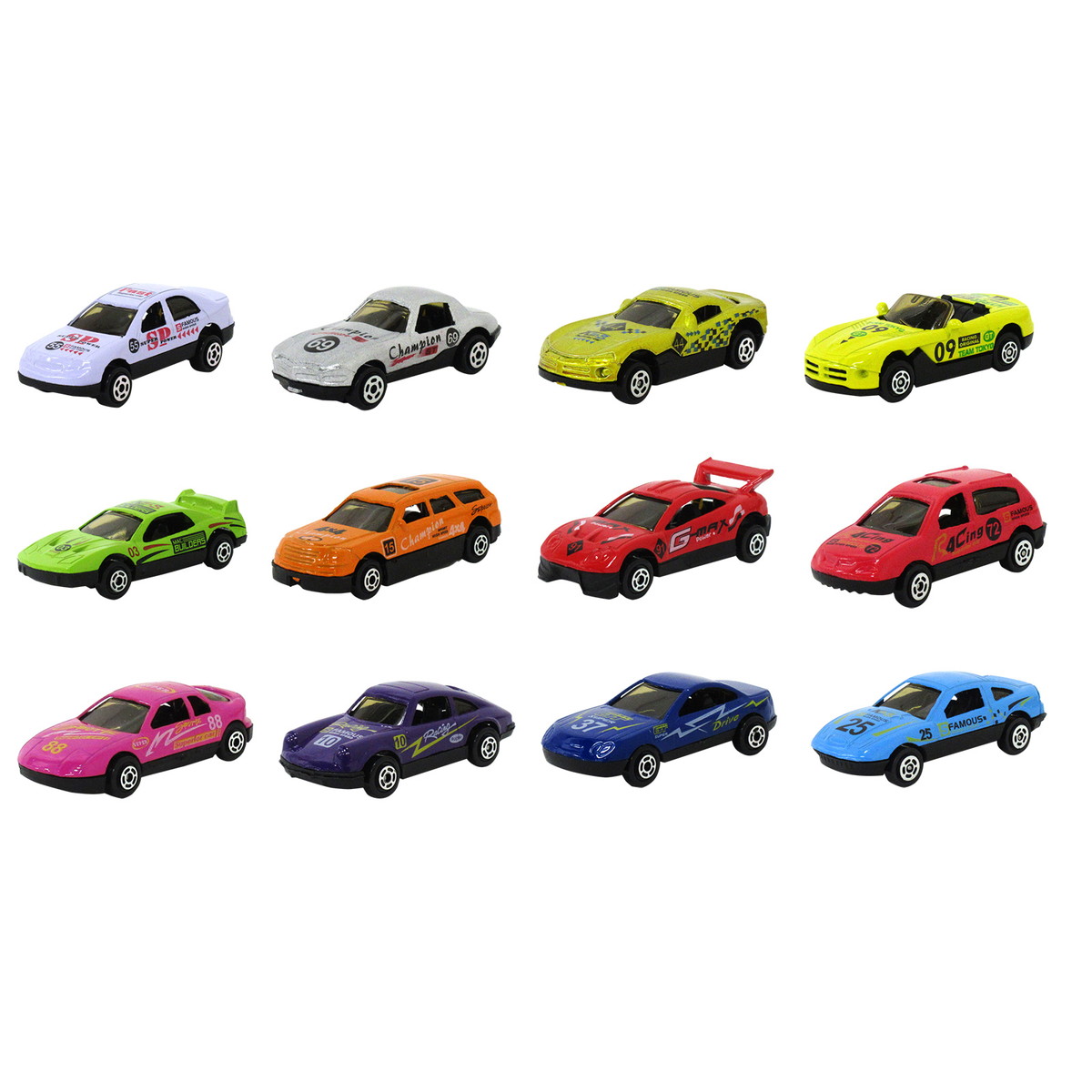 楽天市場】ダイキャスト製 ミニカー 1/64 ミニレーシングカー 12種