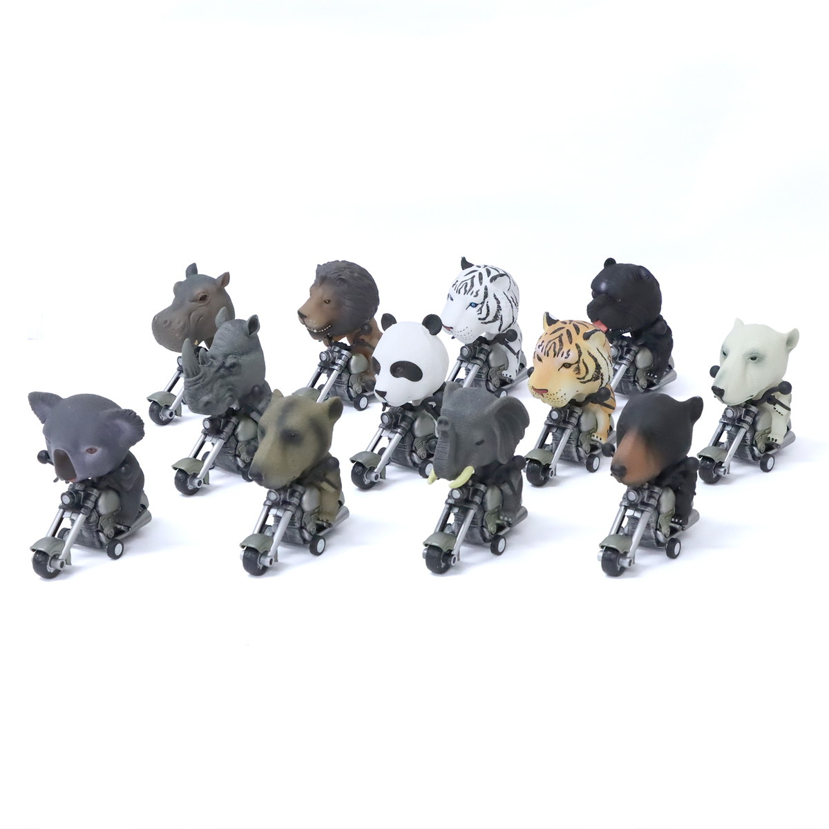 楽天市場】ミニカー フリクション ビッグヘッドアニマルライダー 12種