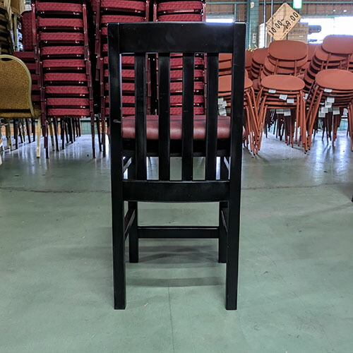 楽天市場】【中古】和風カウンターイス 黒 座赤レザー 幅410×奥行430