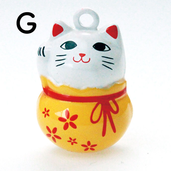 楽天市場】招き猫 鈴 ストラップ 全7種類 根付 縁起物 お守り 景品