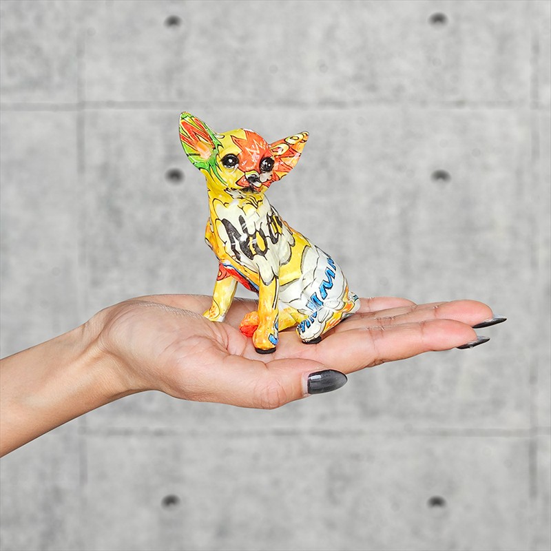 楽天市場】チワワ オブジェ ブルドッグ オブジェ コミック柄 ポップ
