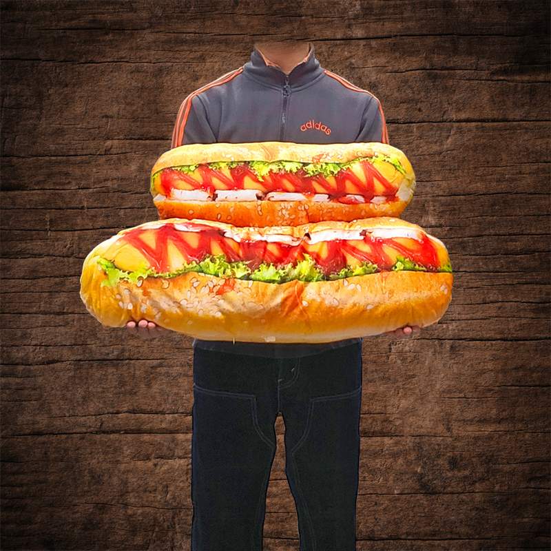 楽天市場】ホットドッグ クッション 抱きまくら BIGクッション リアル