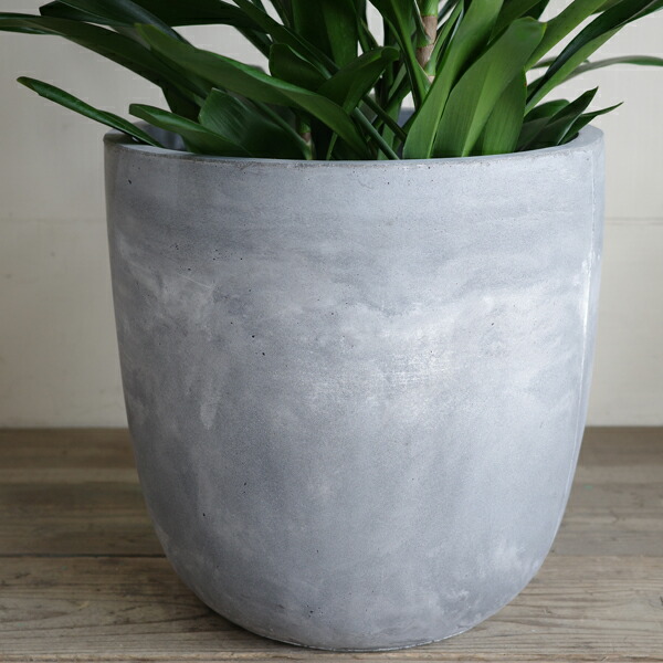 楽天市場】ラウンド型 アッシュグレー デザイナーズ 高級鉢カバー 送料