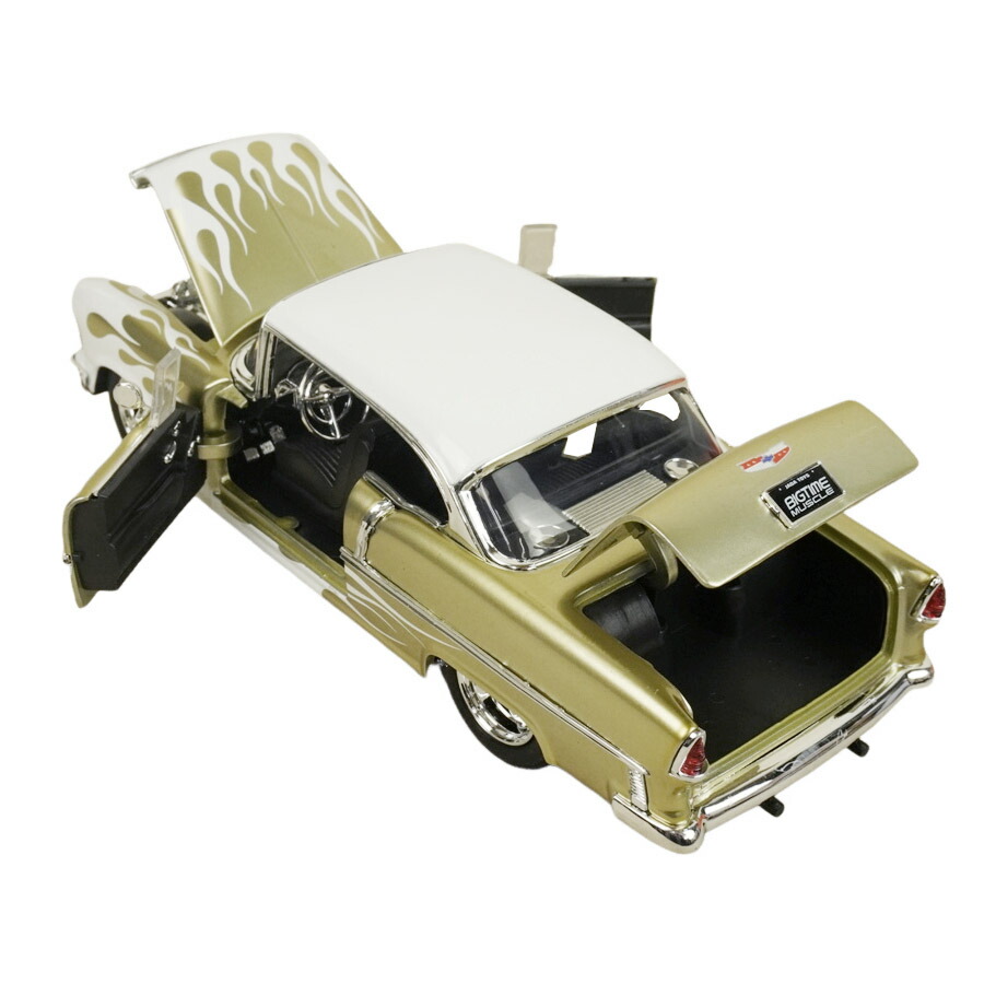 楽天市場】ダイキャスト 1/24 箱入り ミニカー1955 CHEVY BEL AIR