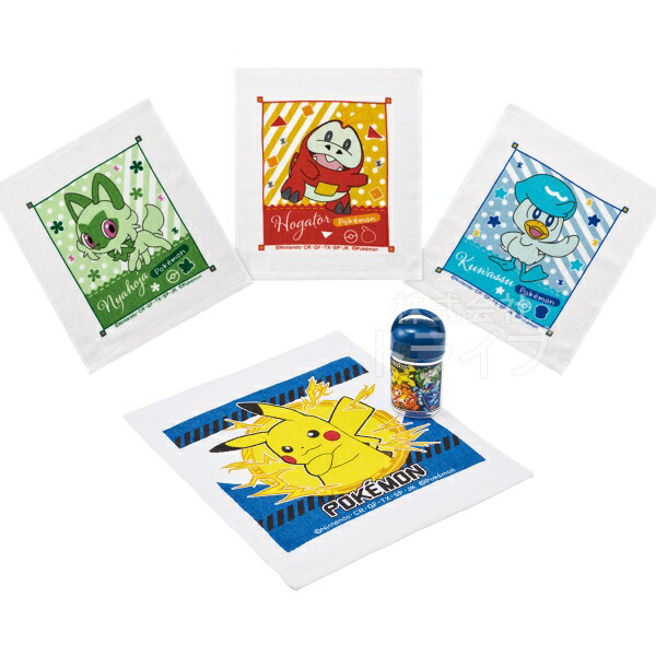 楽天市場】ポケモン 25 抗菌ケース付 おしぼり おしぼりタオル 3絵柄