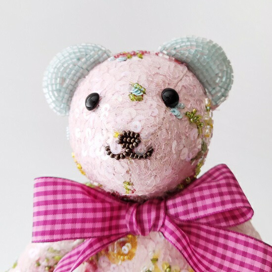 楽天市場】チリア 田川啓二 ビーズとスパンコール刺繍のベア Mサイズ