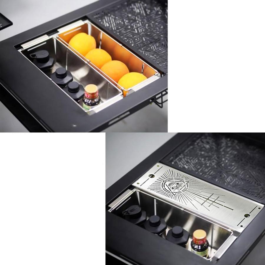 楽天市場】IGTテーブル用 折り畳み式ステンボックス 0.5ユニット天板