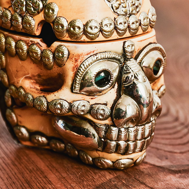 楽天市場】【送料無料】 頭蓋骨杯 カパラ 約14cm×11cm×13.5cm / 骸骨