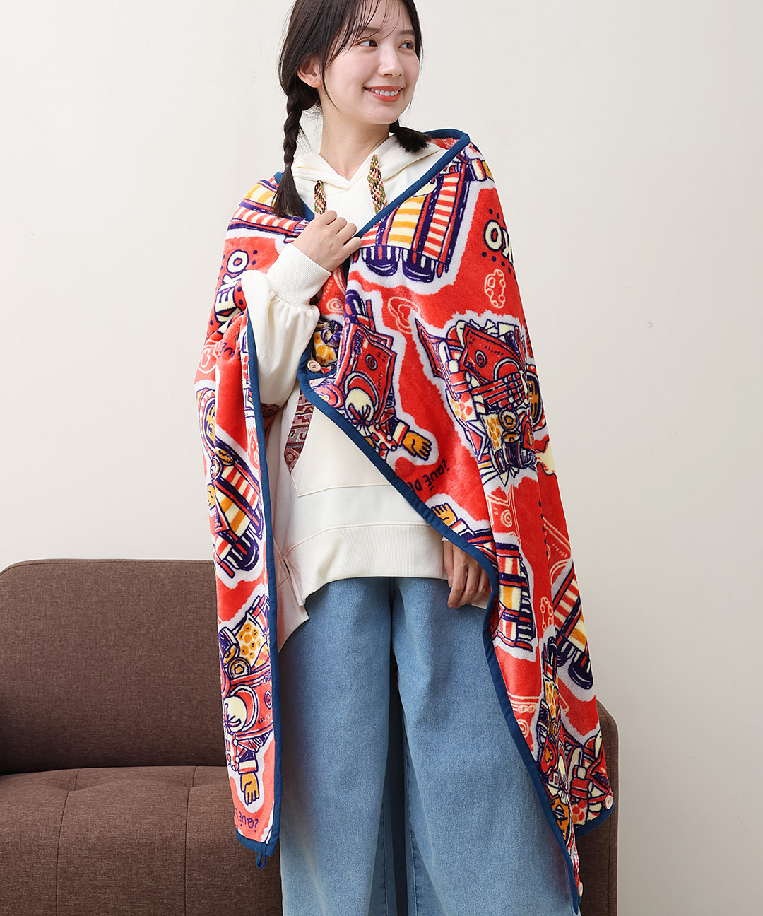 楽天市場】カラフルブランケットM ／ 4way 100×140 エケコ ネイティブ