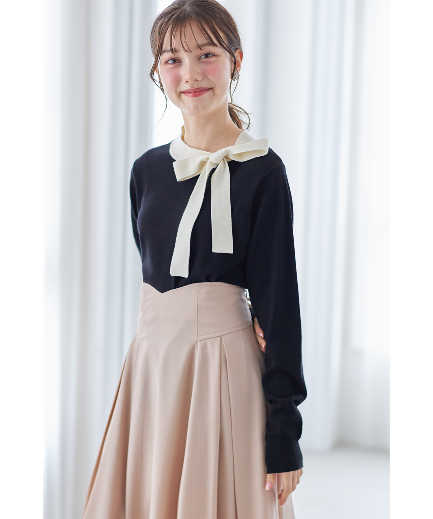 楽天市場】バックレースアップハートカットハイウエストタックフレア