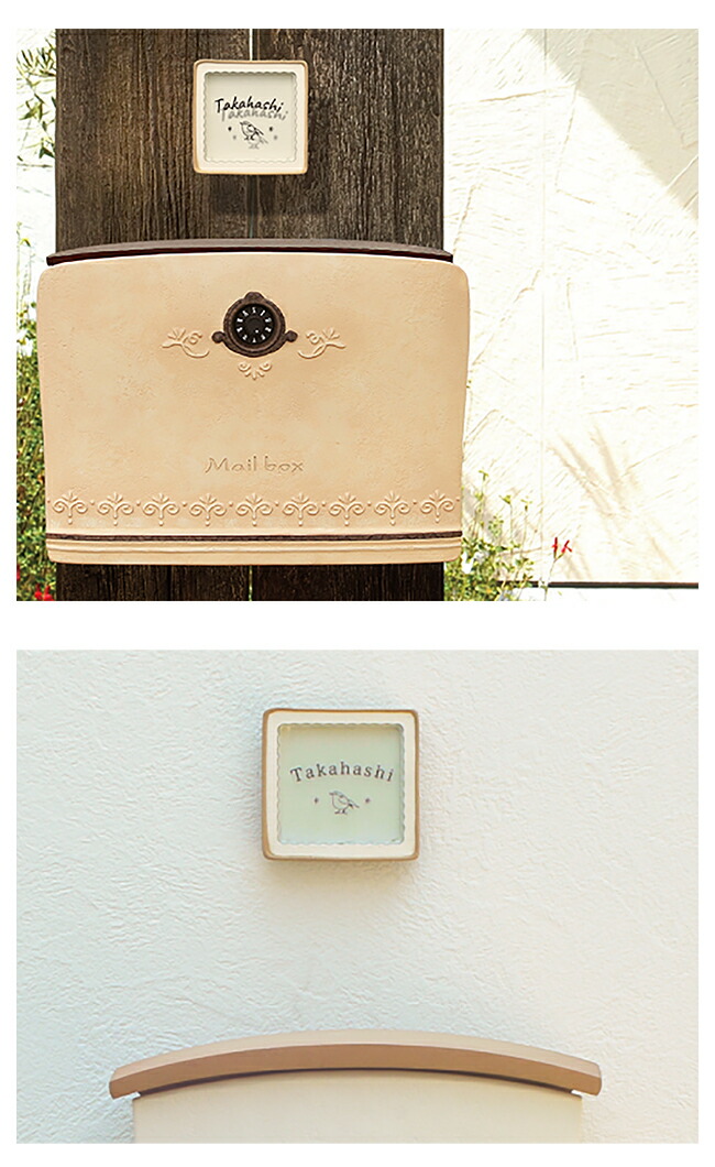 楽天市場】ディーズガーデン製 アクリル表札「クロス」W125×H125×D25