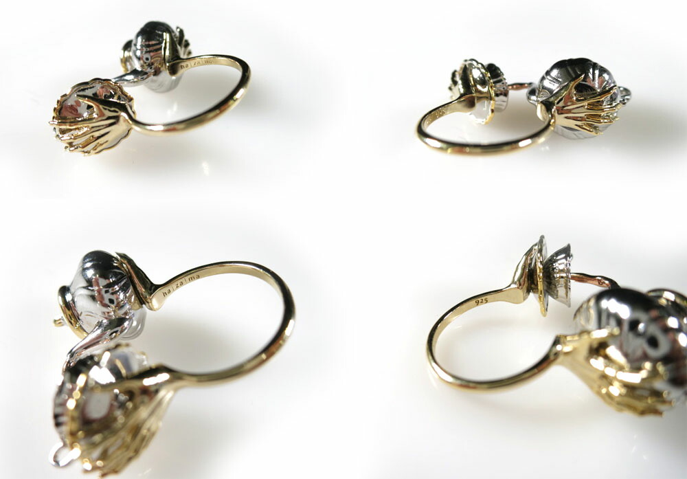 楽天市場】【中古】 ha | za | ma / dancing heart tea party ring