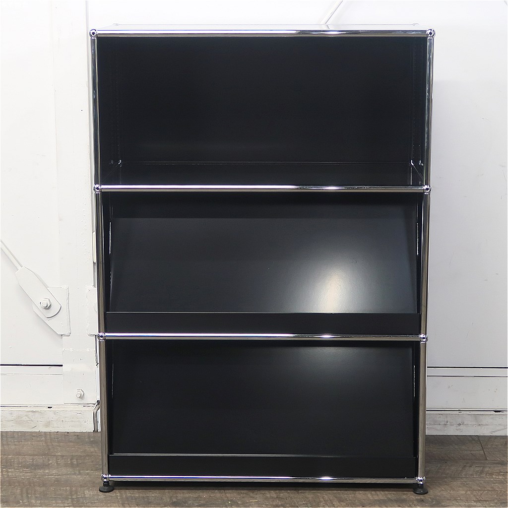 楽天市場】USMハラー マガジンラック 3段1列 ブラック : 東京商会楽天