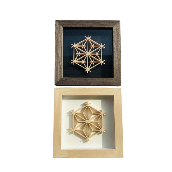 楽天市場】【 送料無料 】 組子 細工 Art Frame Cube kumiko アート