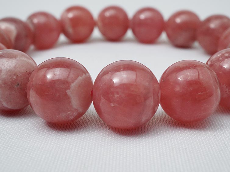 楽天市場】インカローズ ブレスレット 12mm ロードクロサイト 菱