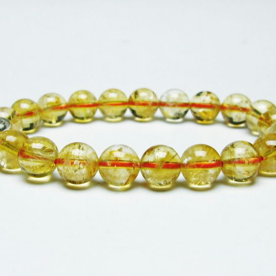 楽天市場】シトリンクォーツ ブレスレット 9mm 虹入り シトリン ブレス