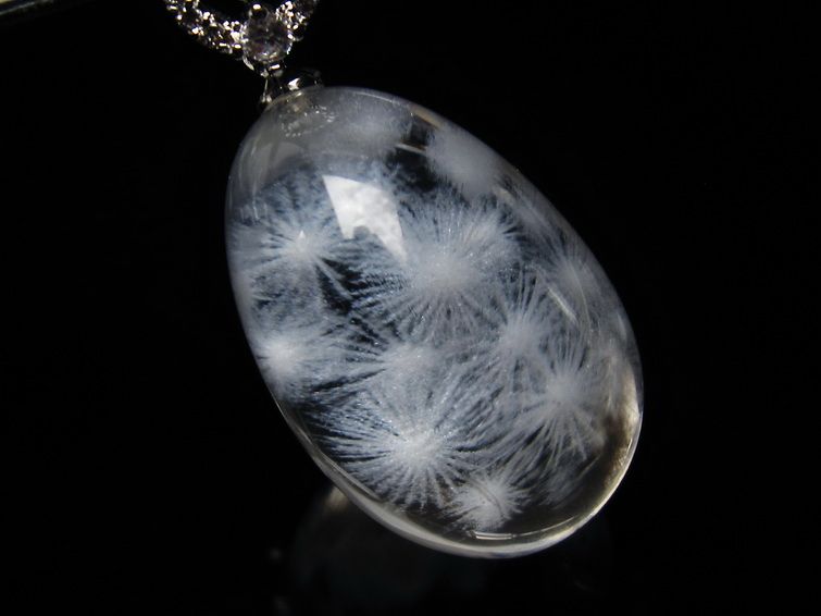 楽天市場】水晶 ペンダント レーザー彫刻 Crystal Quartz Pendant