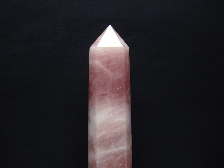 楽天市場】ローズクォーツ ポイント 六角柱 台座付属 rosequartz ばら