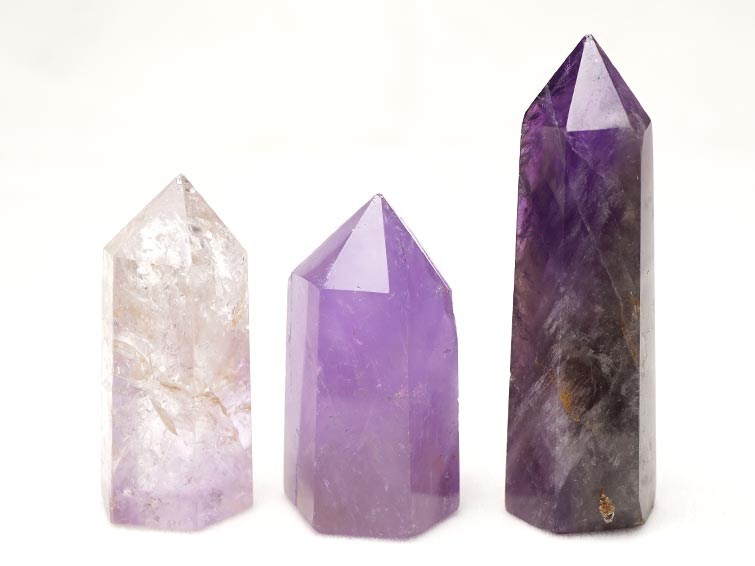 楽天市場】アメジスト ポイント アメジスト 六角柱 1個 約26g〜40g