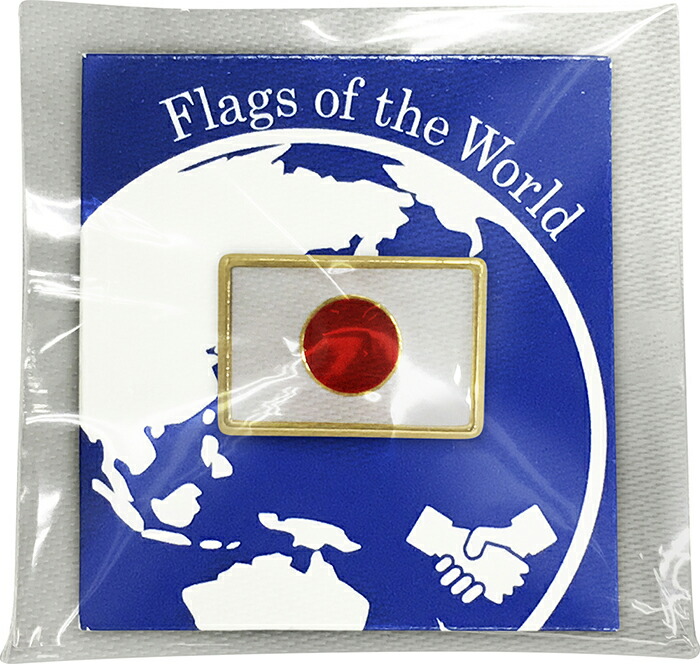 楽天市場】TOSPA ピンバッジS 日本国旗 8×12mm : トスパ世界の国旗販売