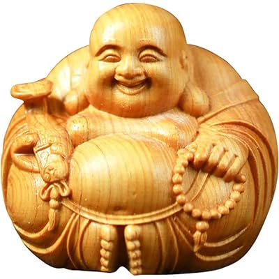 楽天市場】布袋様 七福神 ツゲ 布袋様 ミニ手彫り 縁起物 置物 仏像