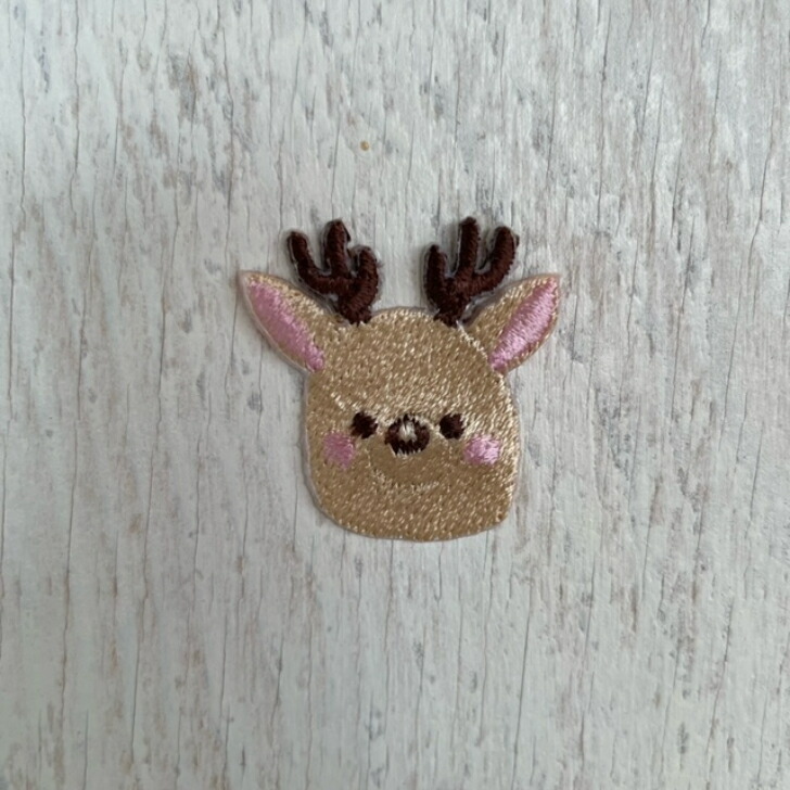 楽天市場】トナカイ (小） 動物 刺繍 ワッペン アップリケ アイロン