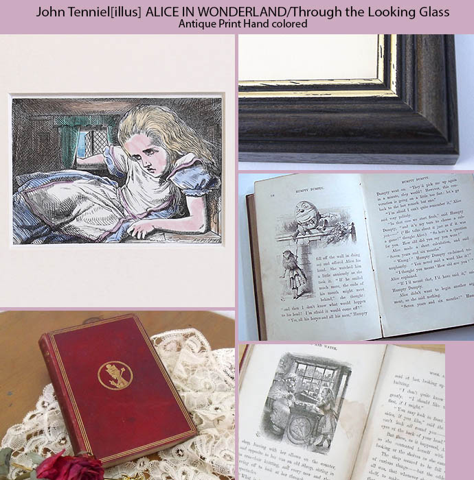 楽天市場】アンティーク 額絵 Alice in the wonderland 不思議の国の