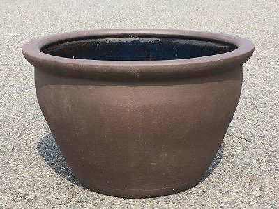 楽天市場】水鉢 18 D【黒土】 睡蓮鉢 金魚鉢 大きい水鉢 メダカ鉢 鉢