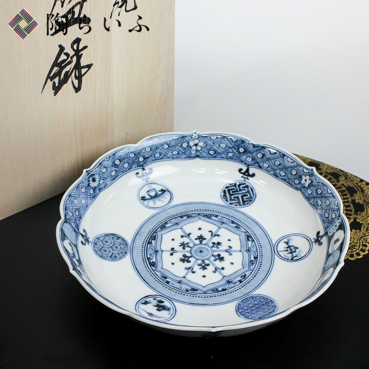 楽天市場】九谷焼 7号盛鉢 花紋祥瑞手/山本長左（宮内庁御用窯）＜送料