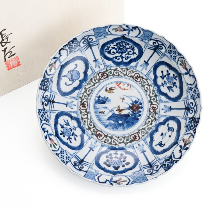 楽天市場】九谷焼 8.5号盛鉢 色絵祥瑞手花鳥 / 山本長左 【宮内庁御用