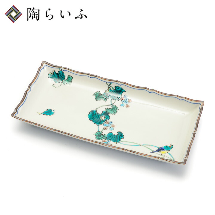 楽天市場】九谷焼 長角皿 蔦花鳥 /泰山窯＜和食器 皿 取り皿 長皿 人気
