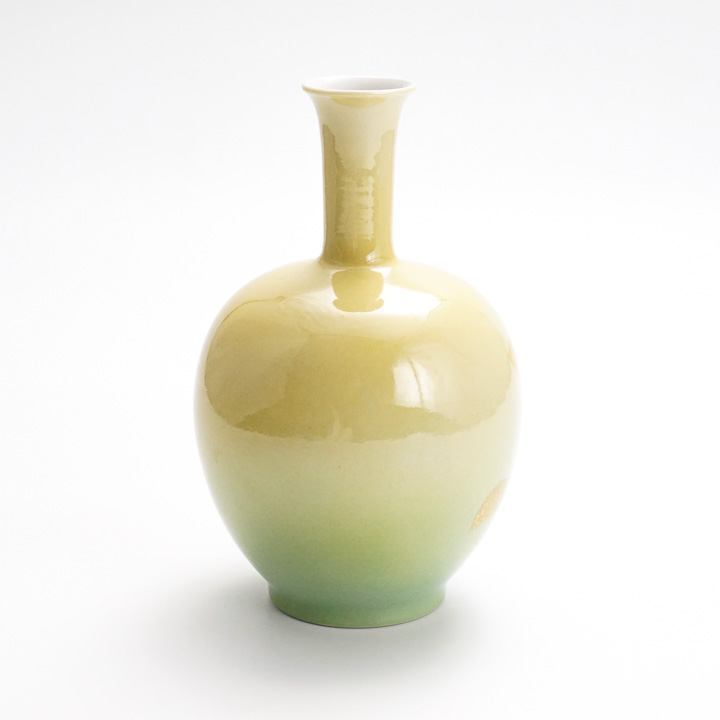 楽天市場】九谷焼 6号花瓶 釉裏金彩 （桐箱入）/ 人間国宝 吉田美統