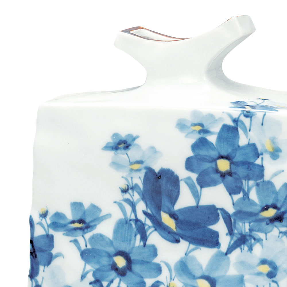 楽天市場】九谷焼 6号花瓶 染付秋桜/宮吉ゆみこ＜送料無料 花瓶 花器