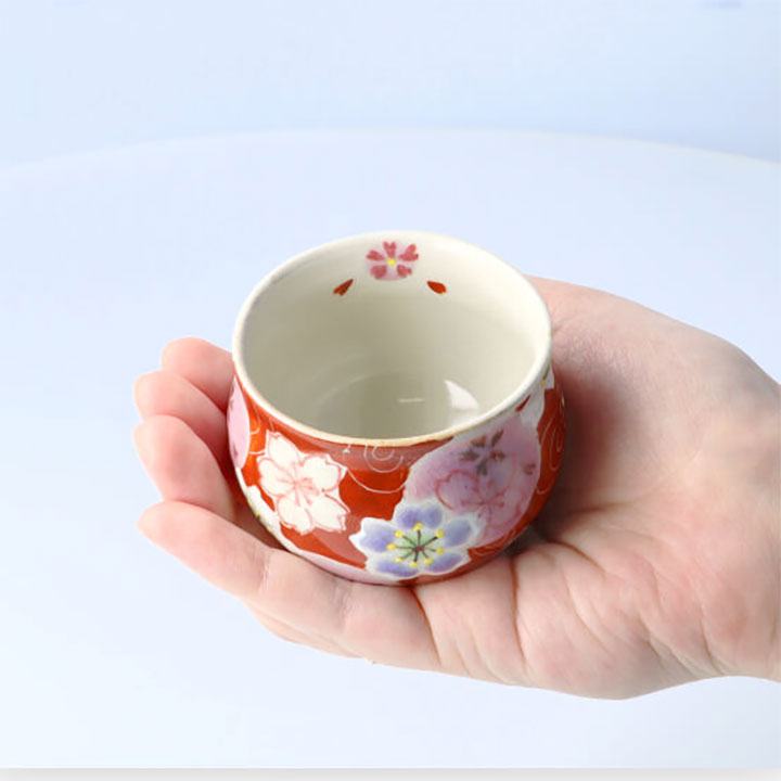 楽天市場】九谷焼 ぐい呑 夢宵桜 ピンク/虚空蔵窯＜送料無料 和食器 酒