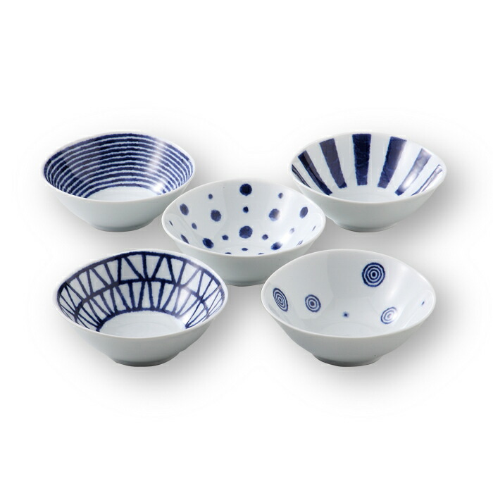 楽天市場】波佐見焼 藍玉 小付揃 5枚セット うつわ 小鉢 盛り鉢 和