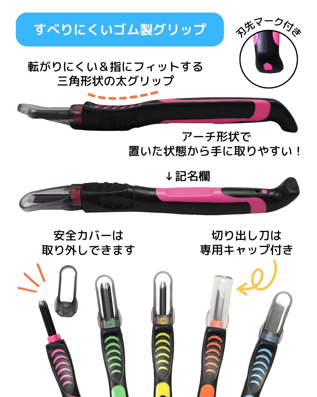 楽天市場】【エントリーP5倍】彫刻刀セット 女の子 小学生 安全ガード