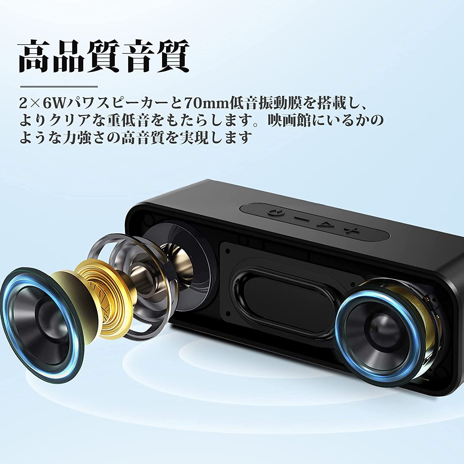 楽天市場】【送料無料】Bluetooth スピーカー ワイヤレススピーカー