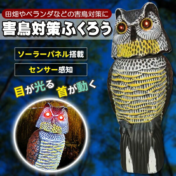 楽天市場】鳥よけフクロウ 首振りふくろう 鳥よけグッズ 鳥よけ