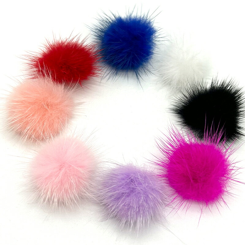 楽天市場】ミンク ファー タッセル パーツの通販