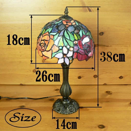 楽天市場】【送料無料】ステンドグラスランプ 優雅な薔薇