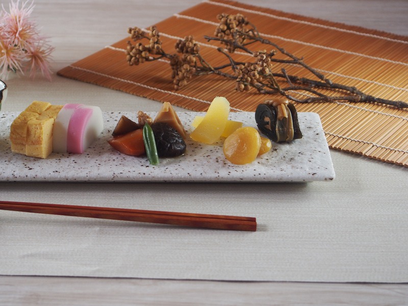 楽天市場】【10%OFF】 長皿 白御影 石肌 長角 36cm皿 正月 皿 恵方巻き