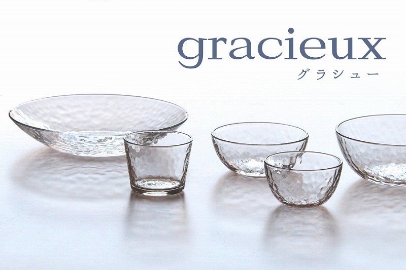 楽天市場】ガラス グラシュー 23.5cm 冷麺ボウル そうめん 素麺