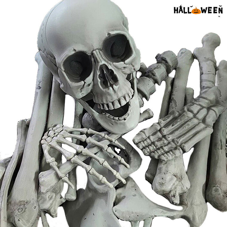 楽天市場】骸骨 28個セット スカル ドクロ ガイコツ ハロウィン 飾り