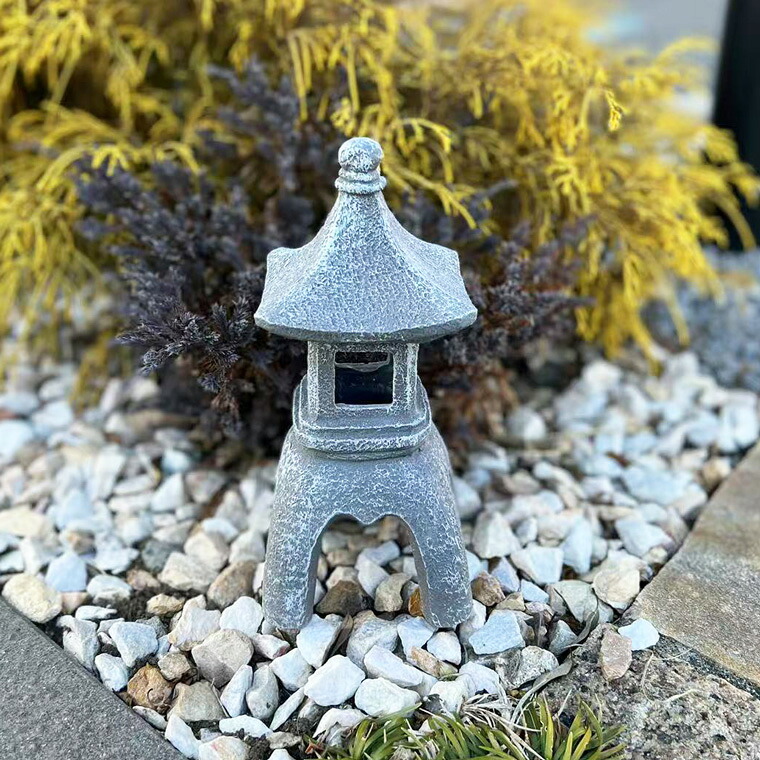 楽天市場】灯篭 石灯篭 光る ソーラー 石 灯篭 とうろう 和風 灯籠 高